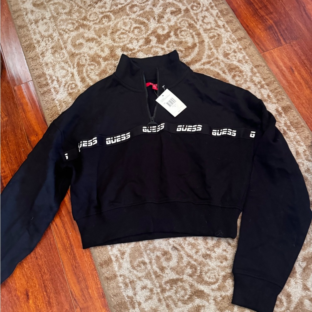 Guess monogram crop sweater